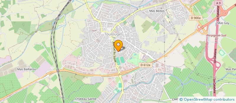 localisation de l'entreprise MONSIEUR BRIAN MARTINEZ  TOULOUGES