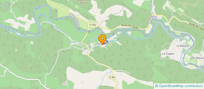 localisation de l'entreprise MONSIEUR BRIAN MORELLE  LE THORONET