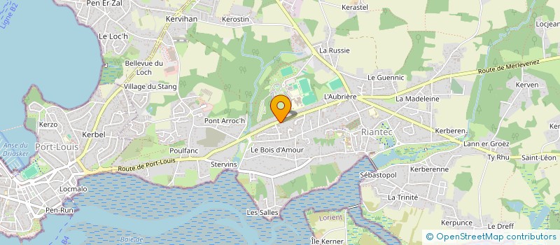 localisation de l'entreprise MONSIEUR BRIAN NICOL  RIANTEC