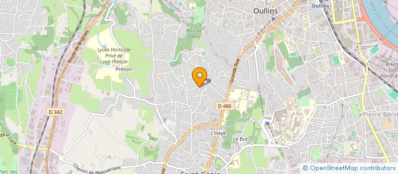 localisation de l'entreprise MONSIEUR BRIAN NICOLLEAU  SAINT-GENIS-LAVAL