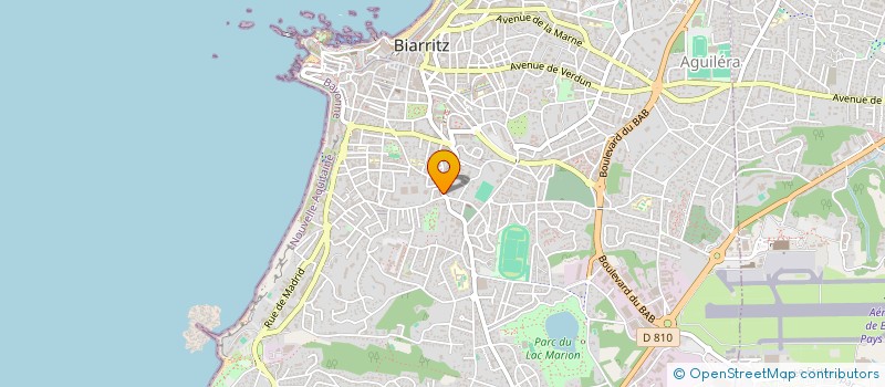 localisation de l'entreprise MONSIEUR BRIAN PASCANET  BIARRITZ