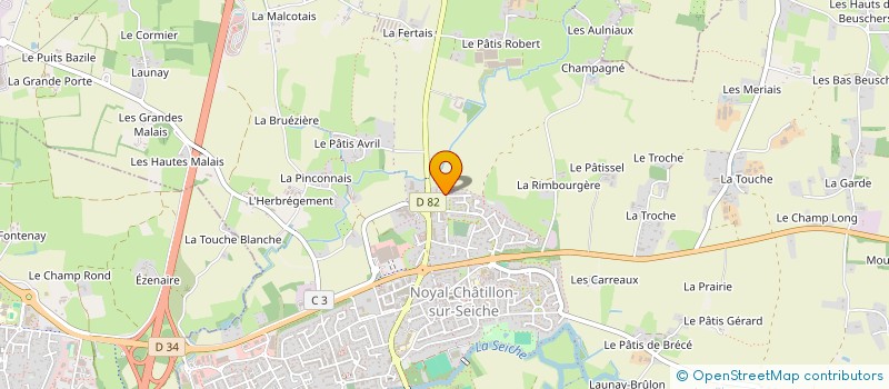 localisation de l'entreprise MONSIEUR BRIAN PAUTHONNIER  NOYAL-CHATILLON-SUR-SEICHE