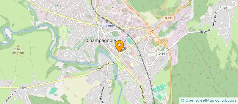 localisation de l'entreprise MONSIEUR BRIAN SANTANGELO  CHAMPAGNOLE