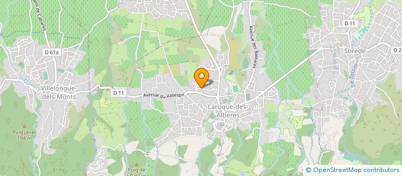 localisation de l'entreprise MONSIEUR BRIAN STEPHENS  LAROQUE-DES-ALBERES