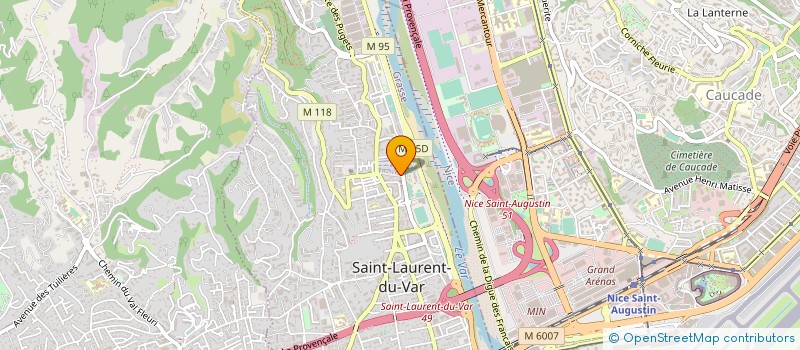 localisation de l'entreprise MONSIEUR BRIAN TAURIGNAN  SAINT-LAURENT-DU-VAR