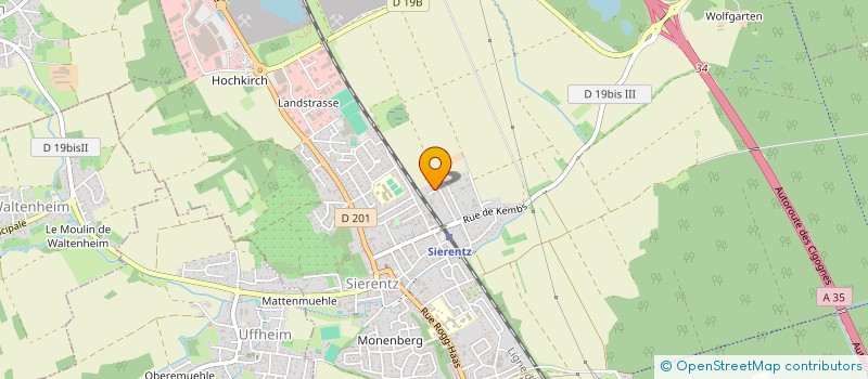 localisation de l'entreprise MONSIEUR BRIAN WASSERMANN  SIERENTZ