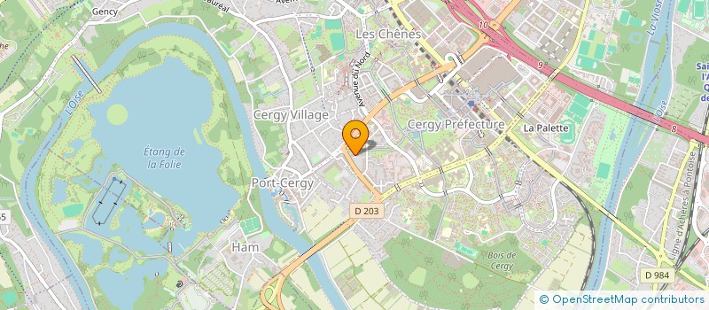 localisation de l'entreprise MONSIEUR BRIAND WEMBA FOUKMENIOK  CERGY