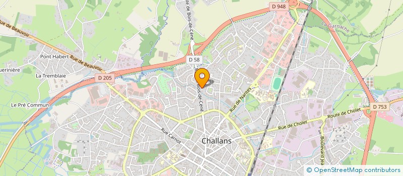 localisation de l'entreprise MONSIEUR BRIANN PRAUD à CHALLANS