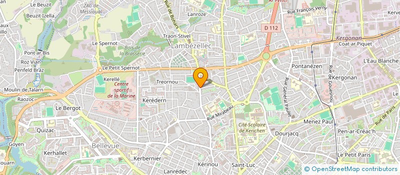 localisation de l'entreprise MONSIEUR BRIANT PREVOST à BREST