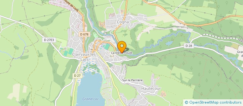 localisation de l'entreprise MONSIEUR BRICE ALEXIS  CLAIRVAUX-LES-LACS