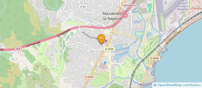 localisation de l'entreprise MONSIEUR BRICE ALLEMANY à MANDELIEU-LA-NAPOULE