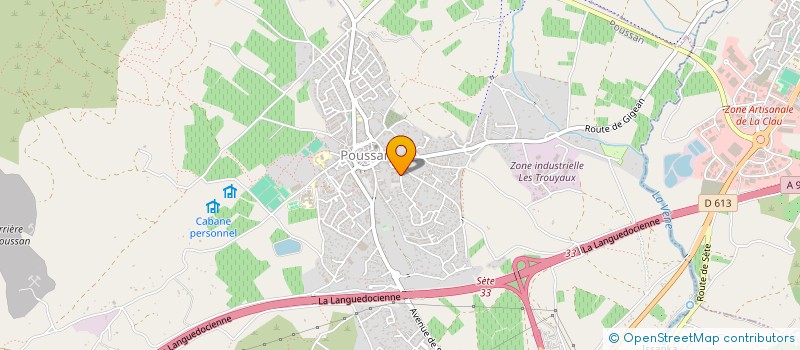 localisation de l'entreprise MONSIEUR BRICE AMBROGGIANI  POUSSAN