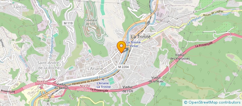 localisation de l'entreprise MONSIEUR BRICE AMOIKON à NICE