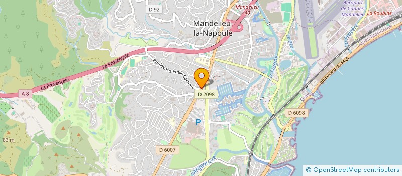 localisation de l'entreprise MONSIEUR BRICE ARMANDO  MANDELIEU-LA-NAPOULE