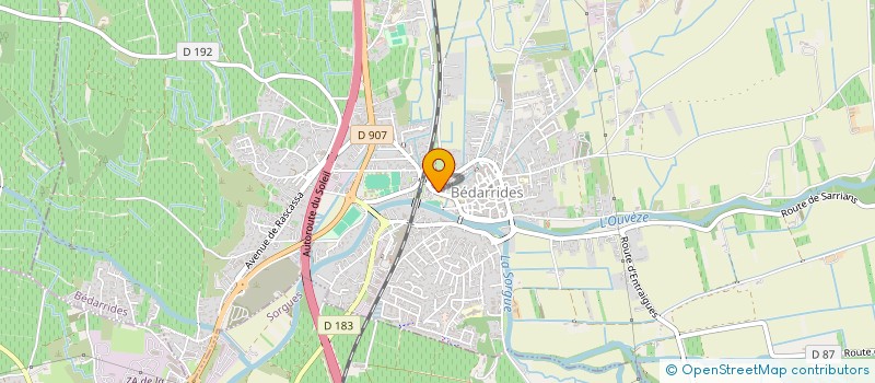 localisation de l'entreprise MONSIEUR BRICE ASSELIN  BEDARRIDES