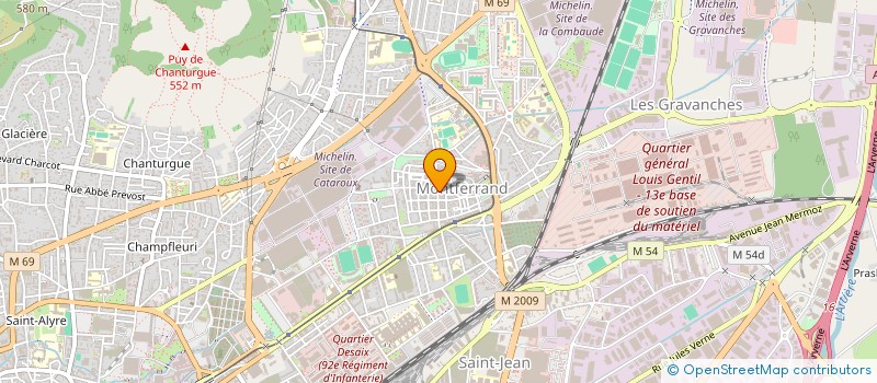 localisation de l'entreprise MONSIEUR BRICE AUBIN  CLERMONT-FERRAND