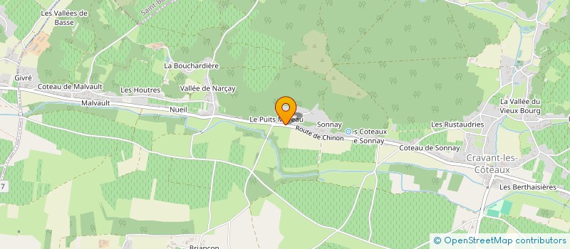 localisation de l'entreprise MONSIEUR BRICE AUCONIE  CRAVANT-LES-COTEAUX