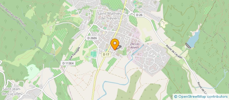 localisation de l'entreprise MONSIEUR BRICE AZUARA  SAINT-MATHIEU-DE-TREVIERS