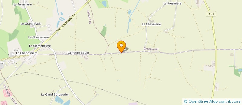 localisation de l'entreprise MONSIEUR BRICE BACHIMONT  GROSBREUIL