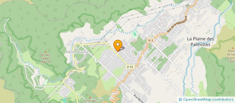 localisation de l'entreprise MONSIEUR BRICE BALBINE  LA PLAINE-DES-PALMISTES