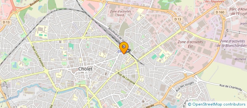 localisation de l'entreprise MONSIEUR BRICE BALOU à CHOLET