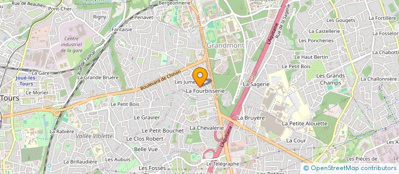 localisation de l'entreprise MONSIEUR BRICE BARANGER  TOURS