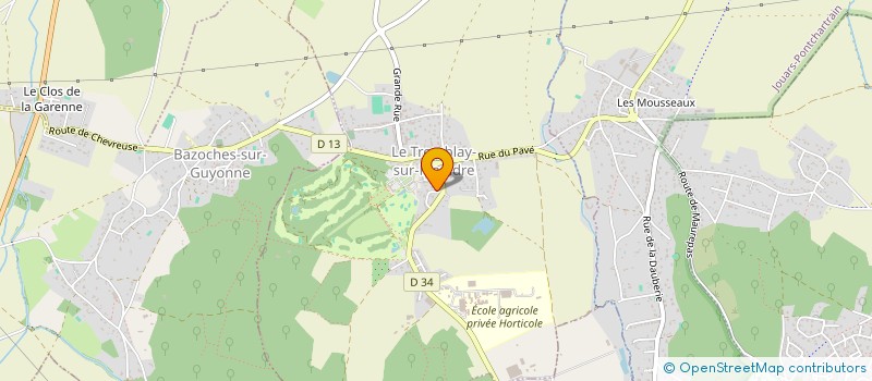 localisation de l'entreprise MONSIEUR BRICE BARBER  LE TREMBLAY-SUR-MAULDRE