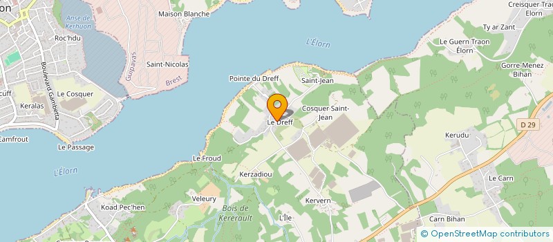 localisation de l'entreprise MONSIEUR BRICE BARON  PLOUGASTEL-DAOULAS