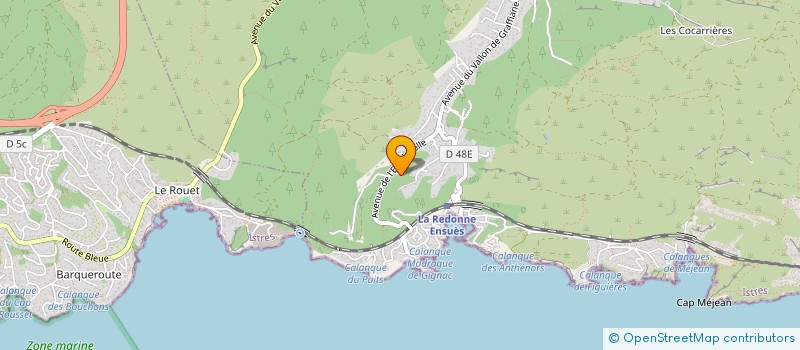 localisation de l'entreprise MONSIEUR BRICE BARON  ENSUES-LA-REDONNE