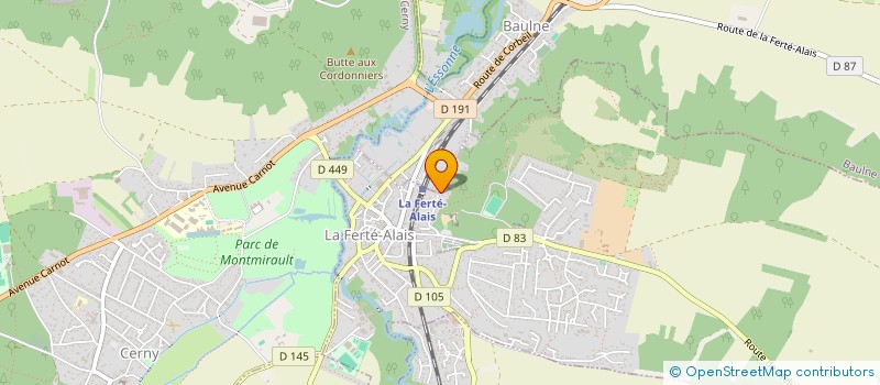 localisation de l'entreprise MONSIEUR BRICE BASILLE à LA FERTE-ALAIS