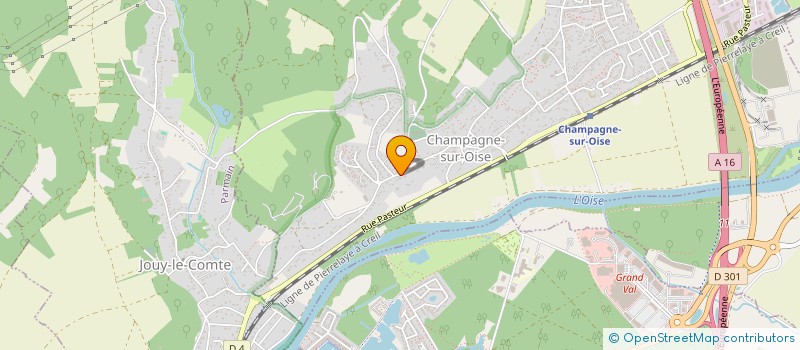 localisation de l'entreprise MONSIEUR BRICE BAZILE  CHAMPAGNE-SUR-OISE