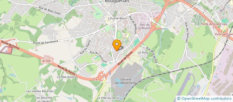 localisation de l'entreprise MONSIEUR BRICE BERNOVILLE  BOUGUENAIS