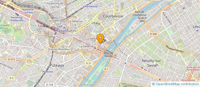 localisation de l'entreprise MONSIEUR BRICE BLETON à COURBEVOIE