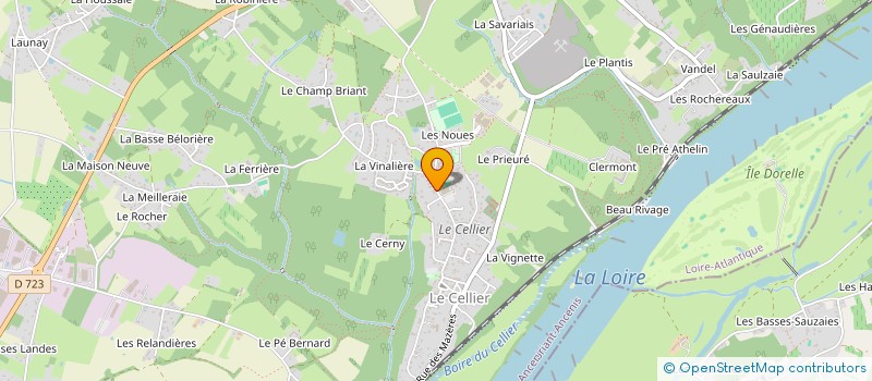 localisation de l'entreprise MONSIEUR BRICE BOISSET à LE CELLIER