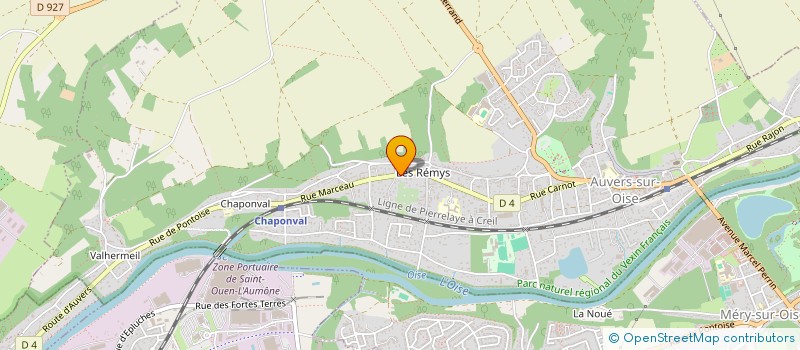 localisation de l'entreprise MONSIEUR BRICE BOITEAU à AUVERS-SUR-OISE