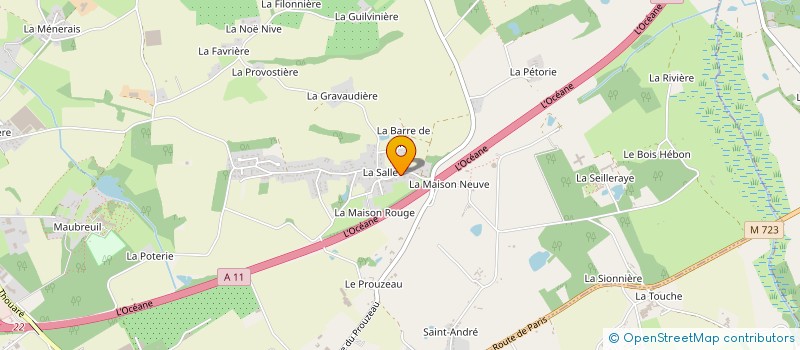 localisation de l'entreprise MONSIEUR BRICE BONNAUD à CARQUEFOU