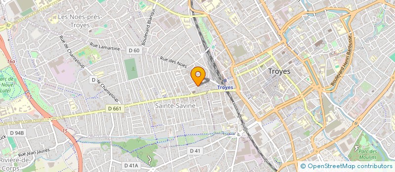 localisation de l'entreprise MONSIEUR BRICE BONNEFOND  SAINTE-SAVINE