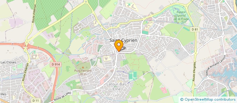 localisation de l'entreprise MONSIEUR BRICE BOUAKKA  SAINT-CYPRIEN