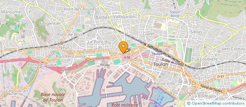 localisation de l'entreprise MONSIEUR BRICE BOUCHOT  TOULON