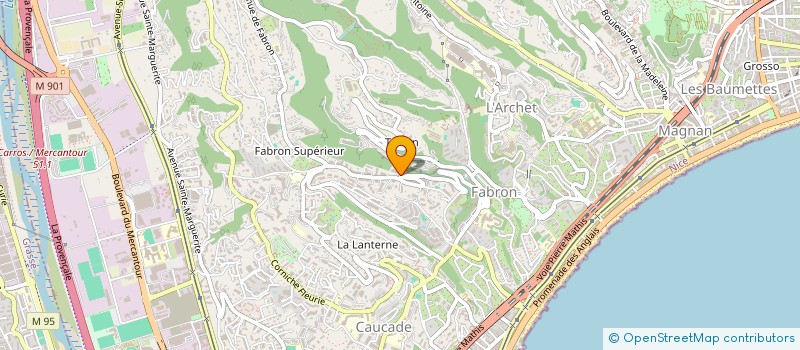 localisation de l'entreprise MONSIEUR BRICE BOURNAZAUD à NICE