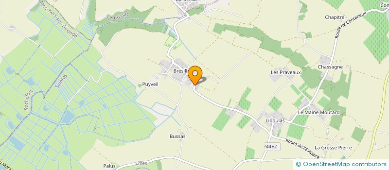 localisation de l'entreprise MONSIEUR BRICE BRANCHEREAU  TALMONT-SUR-GIRONDE