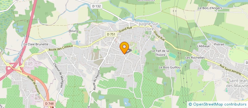 localisation de l'entreprise MONSIEUR BRICE BUGUET  LES GARENNES SUR LOIRE