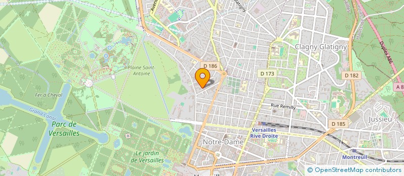 localisation de l'entreprise MONSIEUR BRICE BURIDANT à VERSAILLES