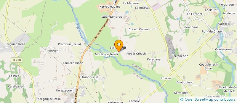 localisation de l'entreprise MONSIEUR BRICE CALVEZ  PLOUIDER