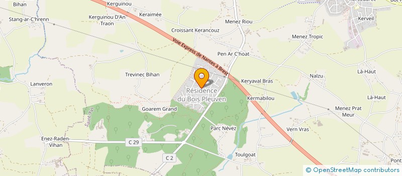 localisation de l'entreprise MONSIEUR BRICE CARIOU  SAINT-YVI