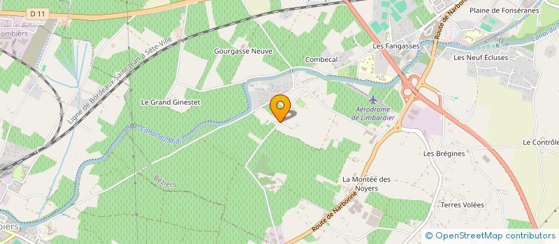 localisation de l'entreprise MONSIEUR BRICE CASANOVA  BEZIERS