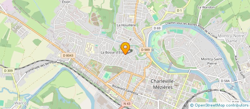 localisation de l'entreprise MONSIEUR BRICE CAUDIN à CHARLEVILLE-MEZIERES