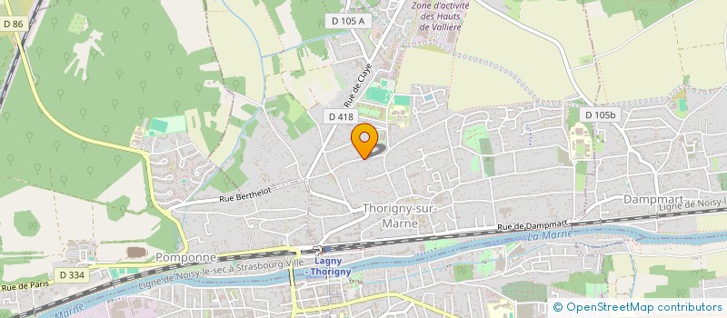 localisation de l'entreprise MONSIEUR BRICE CHANE-WAI  THORIGNY-SUR-MARNE