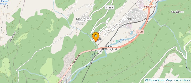 localisation de l'entreprise MONSIEUR BRICE CHAPLET  AIME-LA-PLAGNE