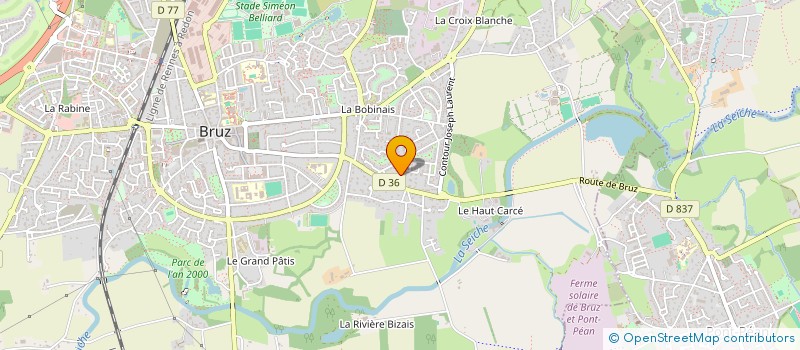 localisation de l'entreprise MONSIEUR BRICE CHARPIOT  BRUZ